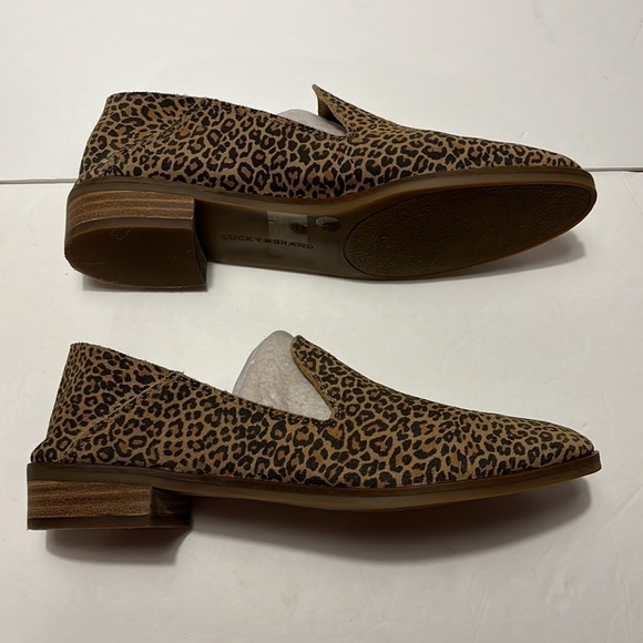 Lucky Brand Cahill Flat in Leopard Print Leather, Size 8 - Picture 6 of 10